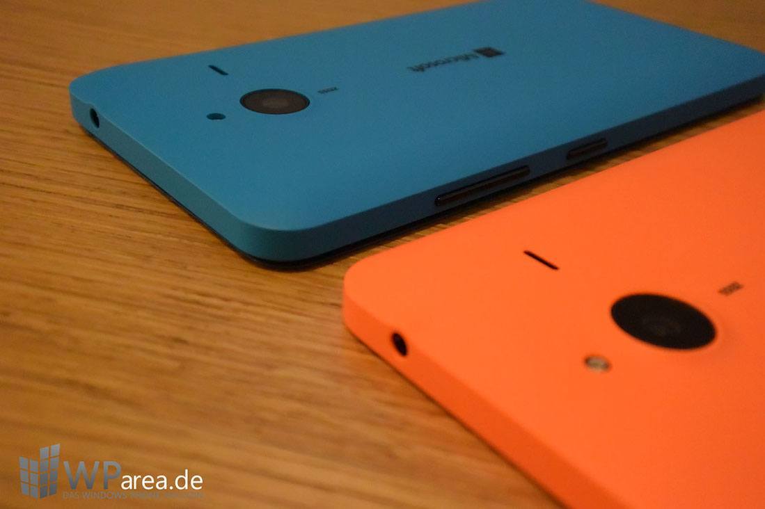 Microsoft Lumia 640 Hands-On rückseite back orange blau