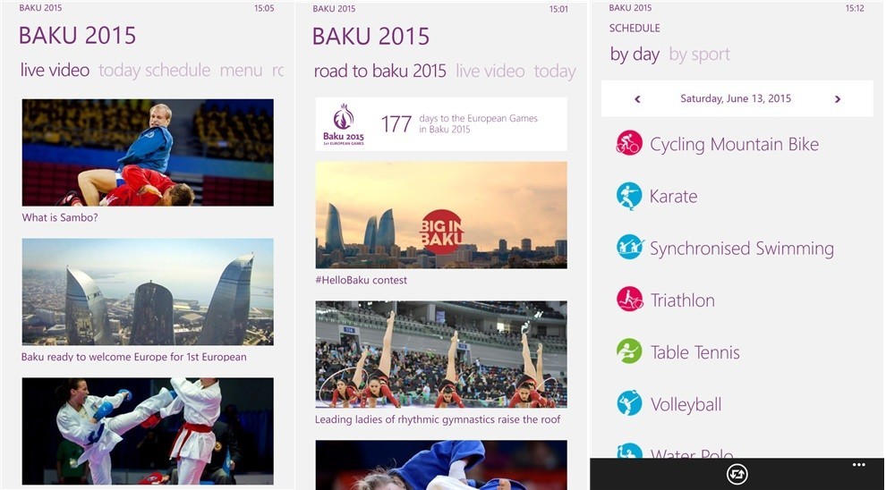Baku 2015 App
