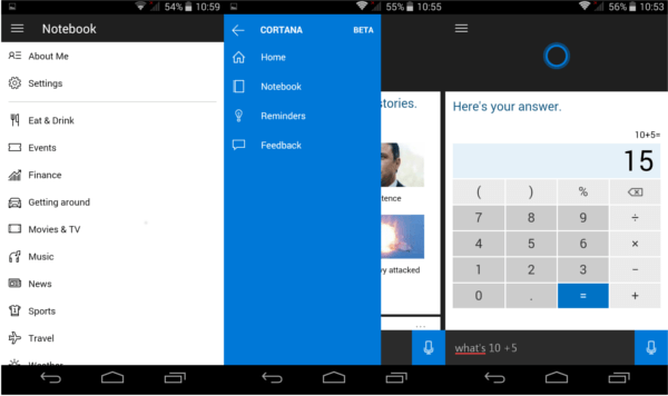 Cortana für Android