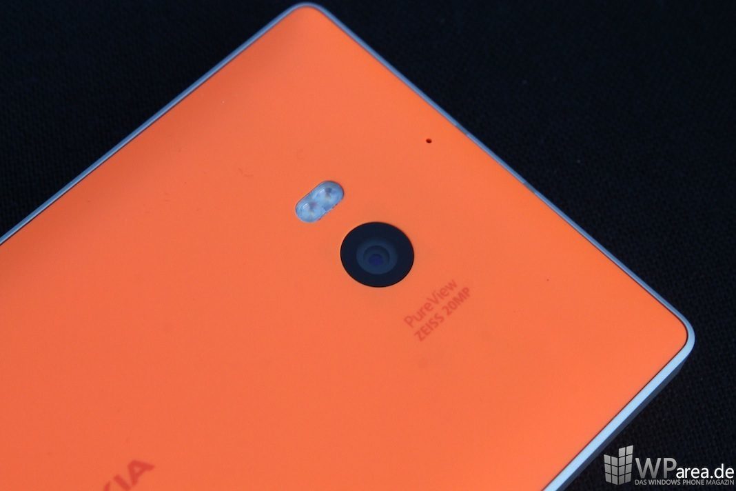 Nokia Lumia 930 Rückseite Kamera back camera orange