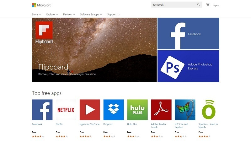 Windows 10 Web Store