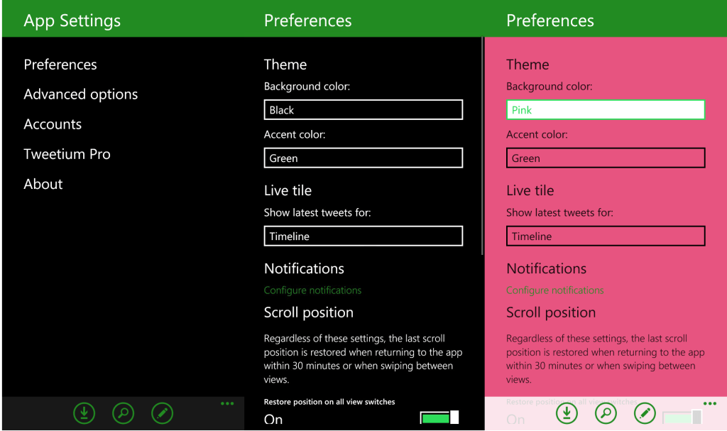 Tweetium Settings 1