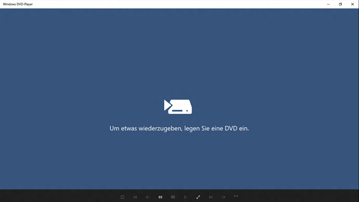 Windows 10 DVD-Player App