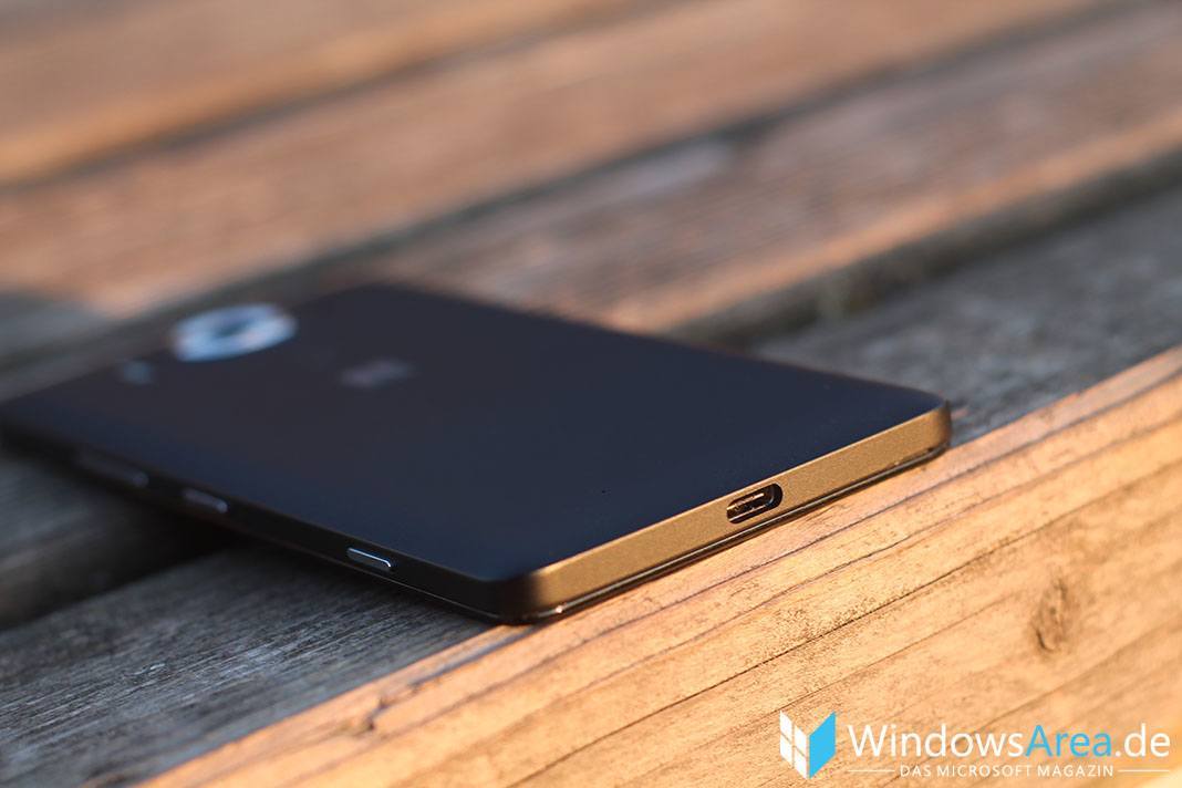 Microsoft Lumia 950 Review usb typ c port unterseite