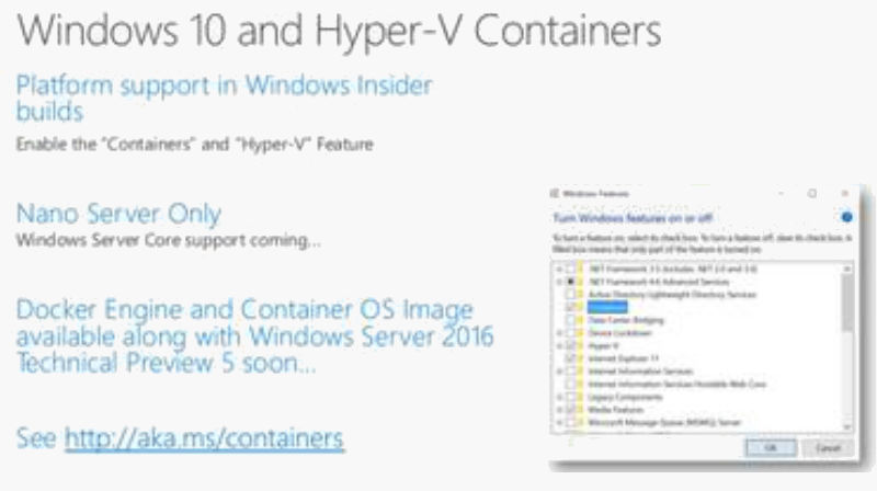 Windows 10 Hyper-V Container