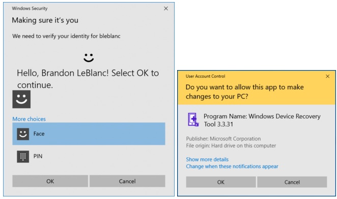 Windows Admin-Dialog
