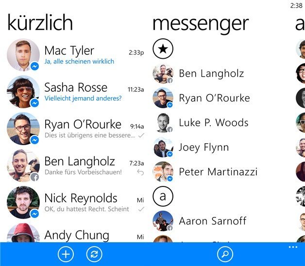 Facebook Messenger - Screenshot