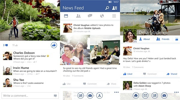 Facebook App - Screenshots