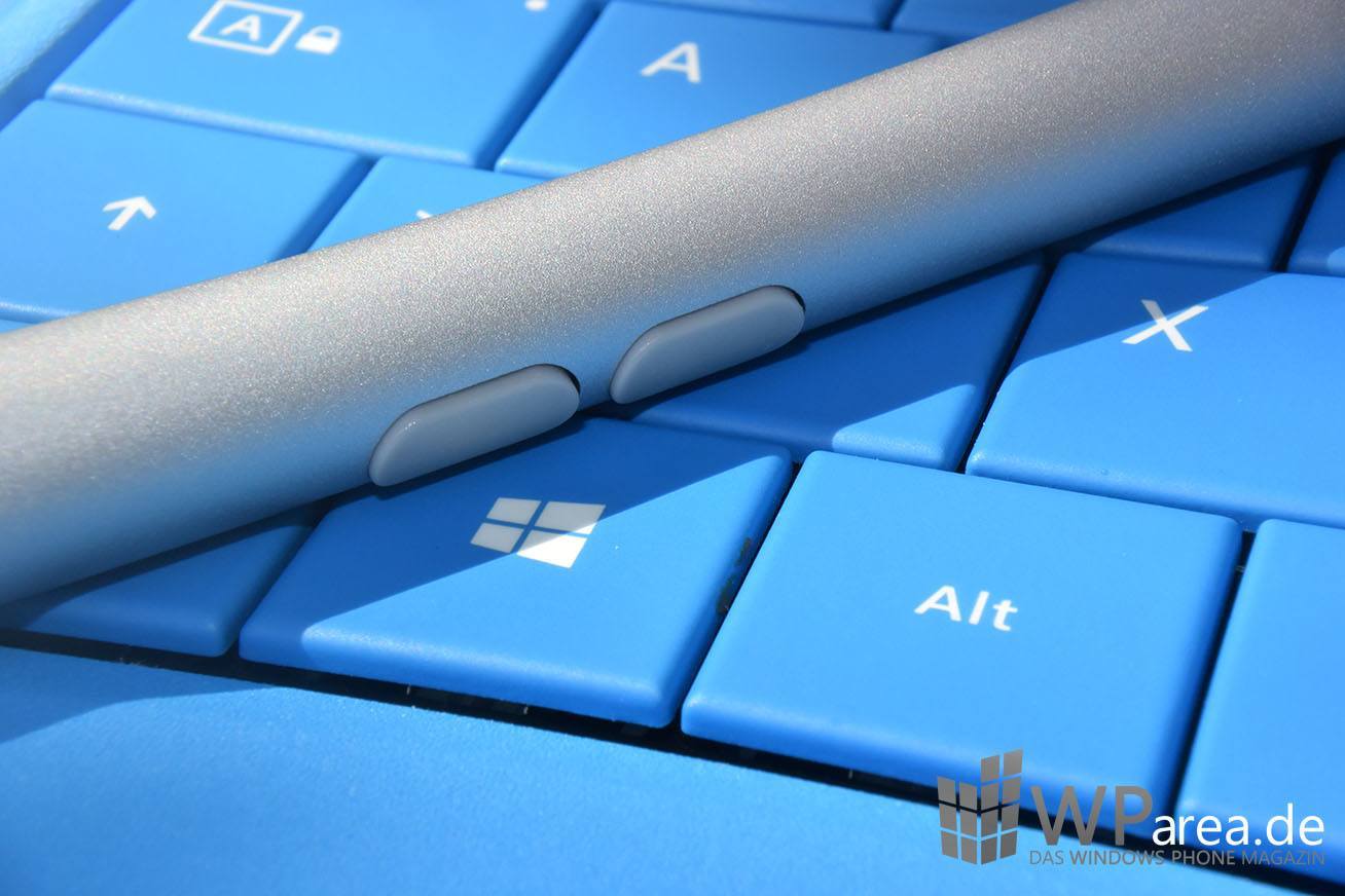 Surface 3 Review Surface Pen Buttons closeup Tastatur