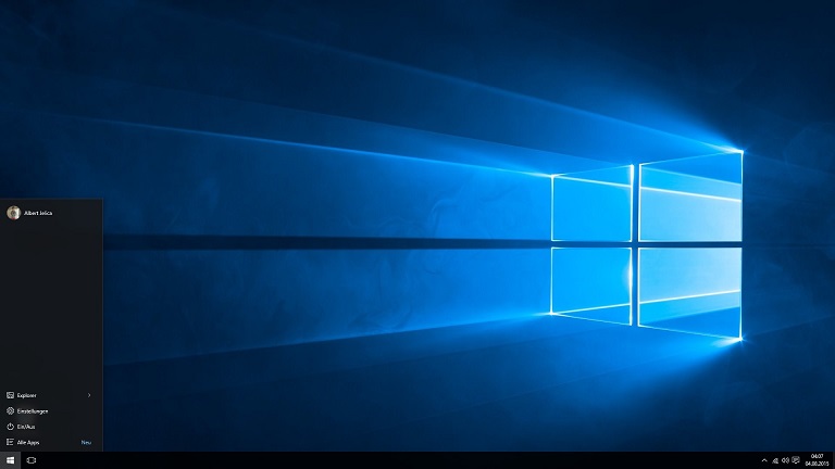 Windows 10 Startmenü ohne Live Tiles