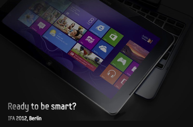Samsung zeigt Vorschau auf Windows 8 Tablet mit Tastaturdock