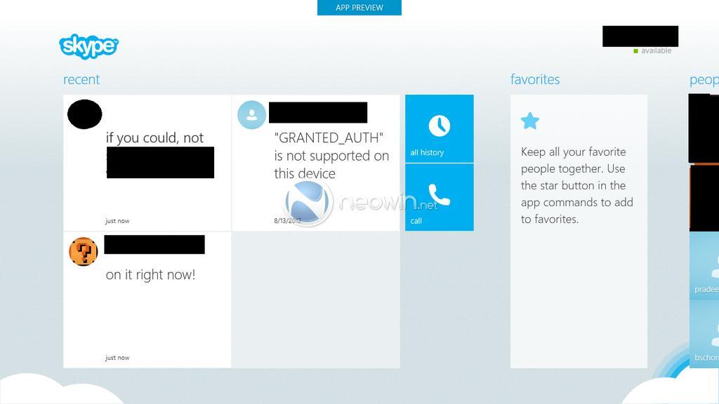 Erste Screenshots von Skype für Windows 8 aufgetaucht