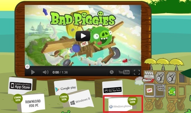 Angry Birds Nachfolger Bad Piggies wird auch für Windows Phone erhältlich sein