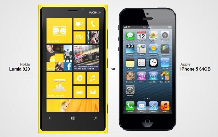 iPhone 5 und Nokia Lumia 920 im Vergleich