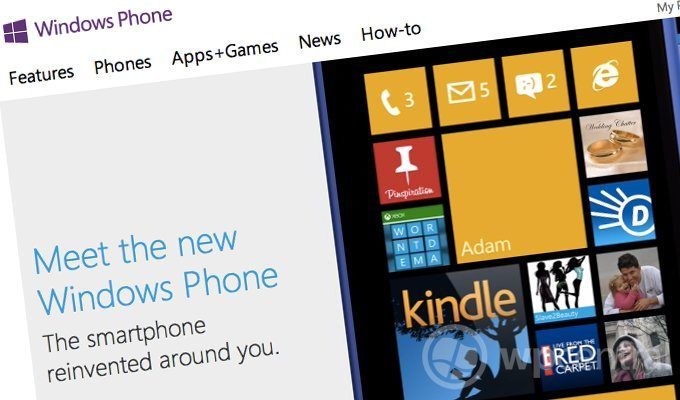 Microsoft veröffentlicht neue Windows Phone Website