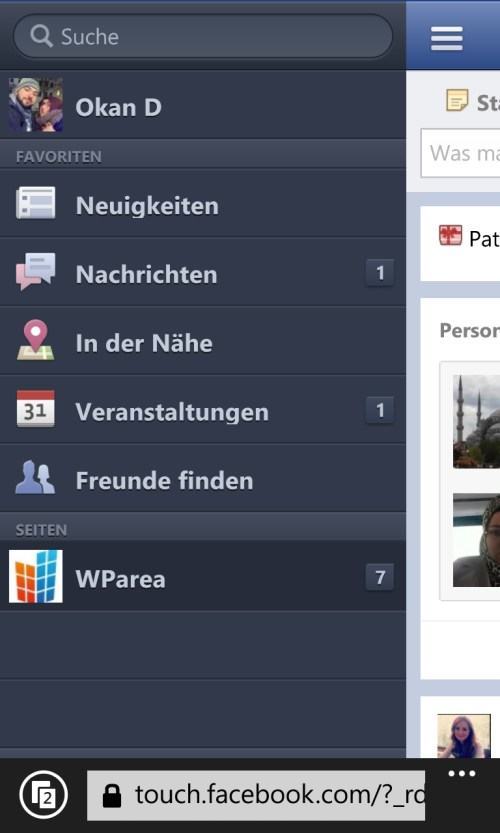 Facebook Web-App erhält Update für Windows Phone
