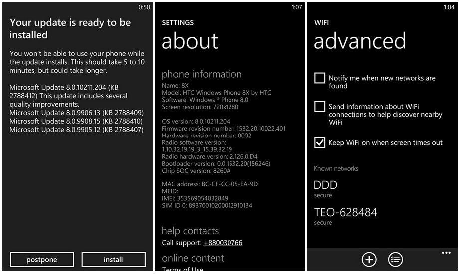 Microsoft verteilt erstes OTA-Update für HTC 8X
