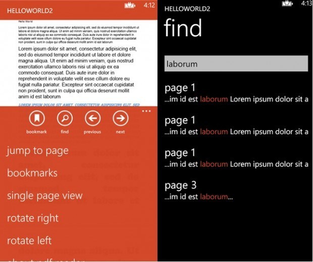 Windows Phone 8: Microsoft PDF-Reader erhält Update auf Version 1.1
