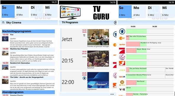 App Tipp: TVGuru für Windows Phone 8