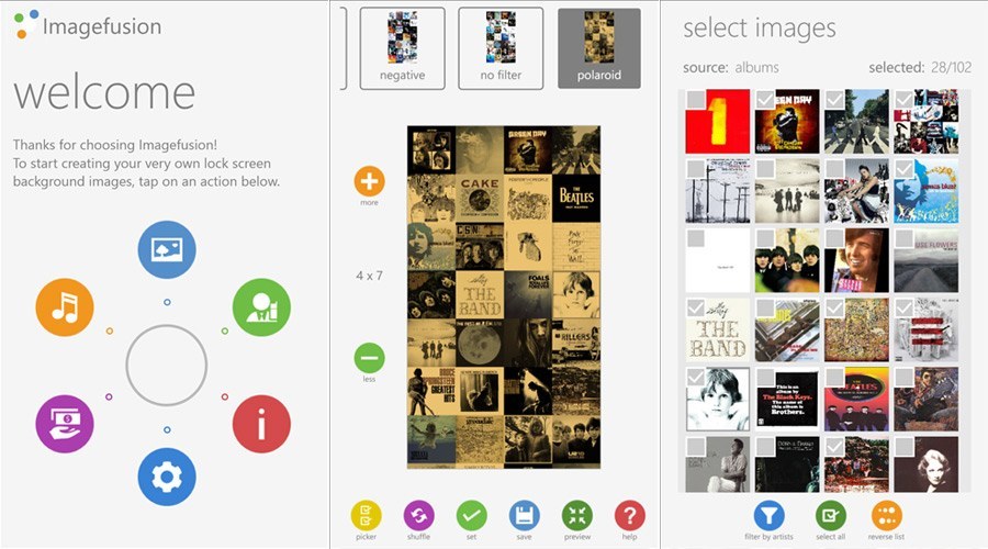 App Tipp - Mit Imagefusion Sperrbildschirm Bilder mit Collagen verschönern