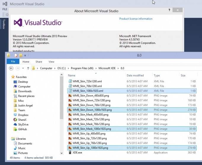 Windows Phone 8 - Visual Studio 2013 enthält Hinweise auf 1080p-Auflösung