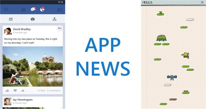 App News - Facebook Beta für WP7 erscheint in diesem Monat, Doodle Jump erreicht (erneut) den Windows Phone Store