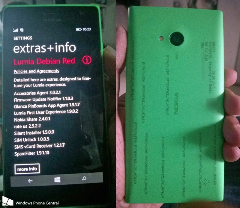 [Update] Erste Bilder des Lumia 730 mit "Debian Red"-Update aufgetaucht