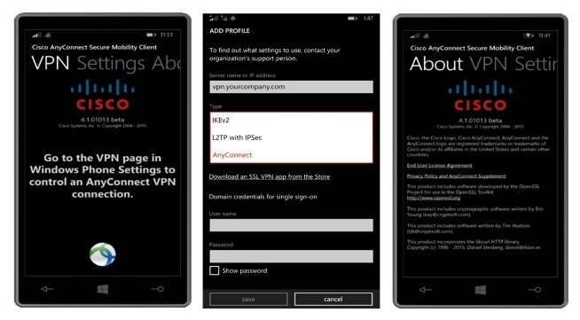App-Vorstellung: AnyConnect (Beta) für Windows Phone 8.1