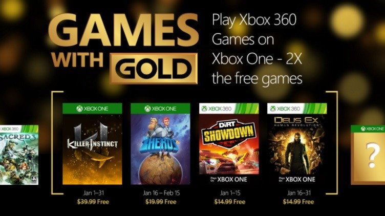 Hier sind die Xbox Live Games mit Gold für Januar 2016