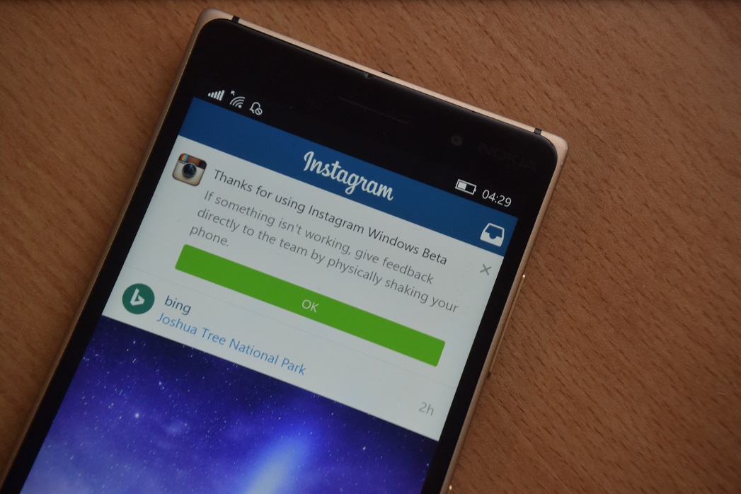Erster Blick auf Instagram für Windows 10 Mobile