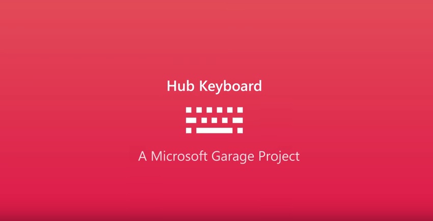 "Neues" aus Microsofts Garage: Hub Keyboard