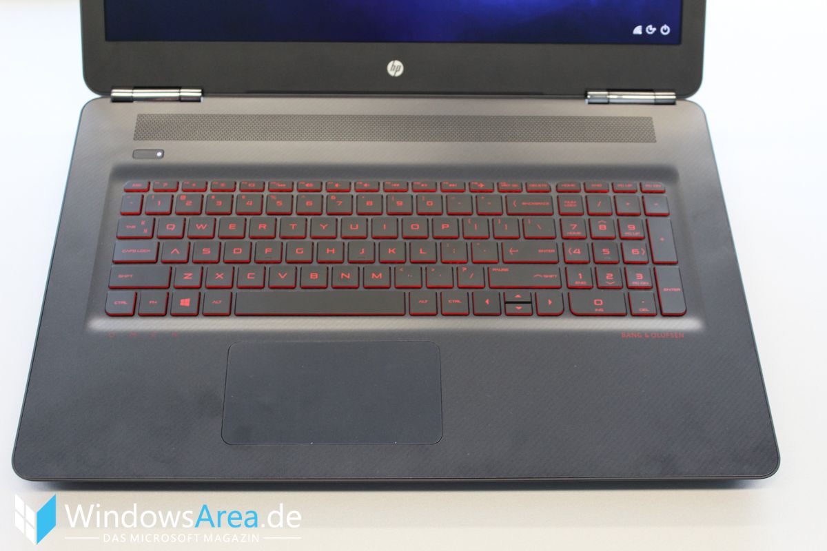 HP OMEN 15 Hands-On Erster Eindruck Tastatur Touchpad