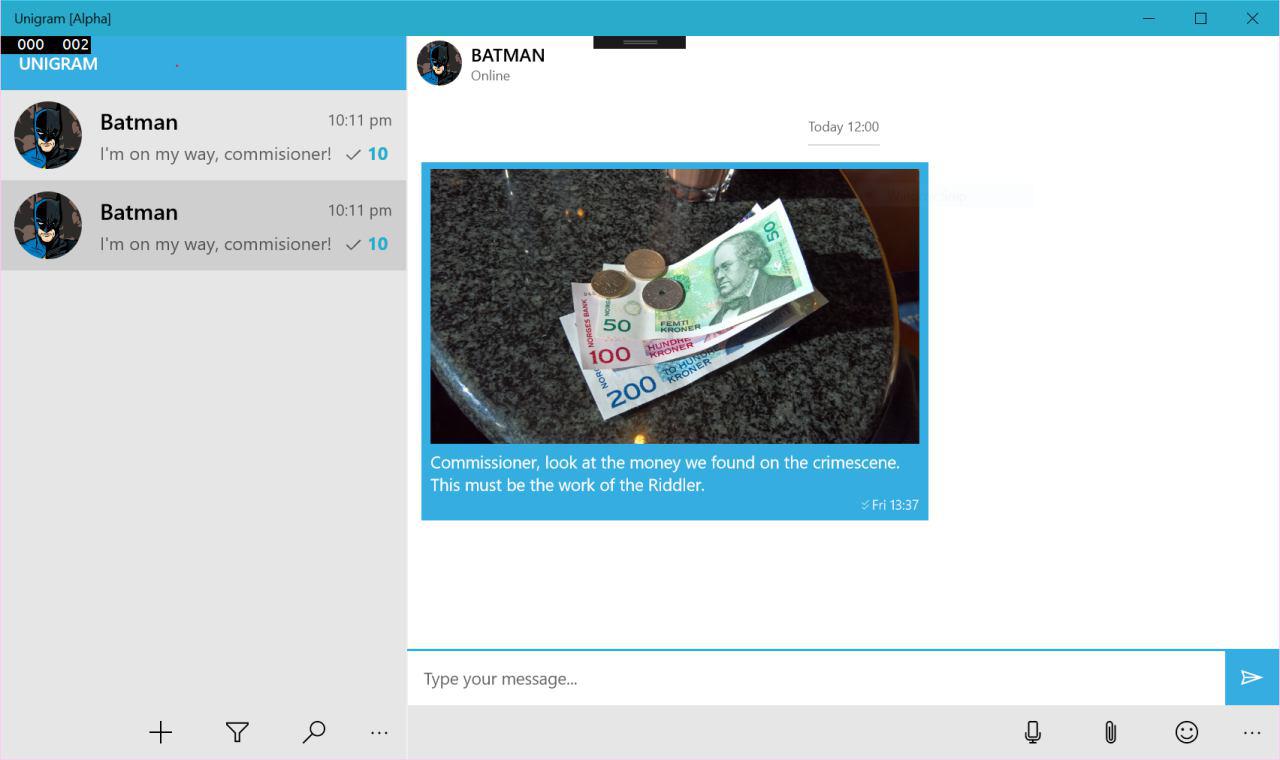 Telegram Messenger Unigram Screenshots