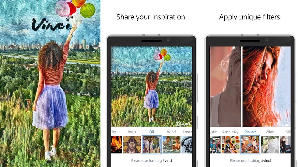 Vinci App Store Screenshots Prisma VK