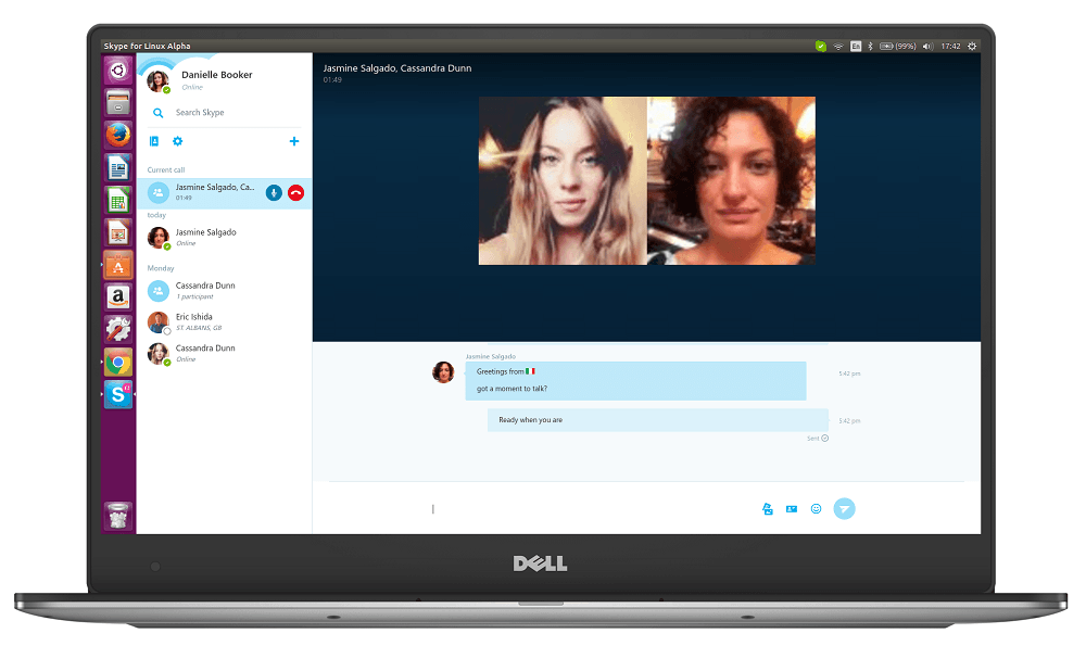 Skype Linux Alpha Anruf