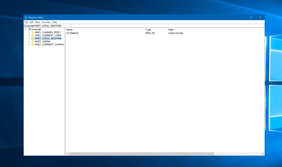 Registry Editor in Windows 10 bekommt eine Adressleiste