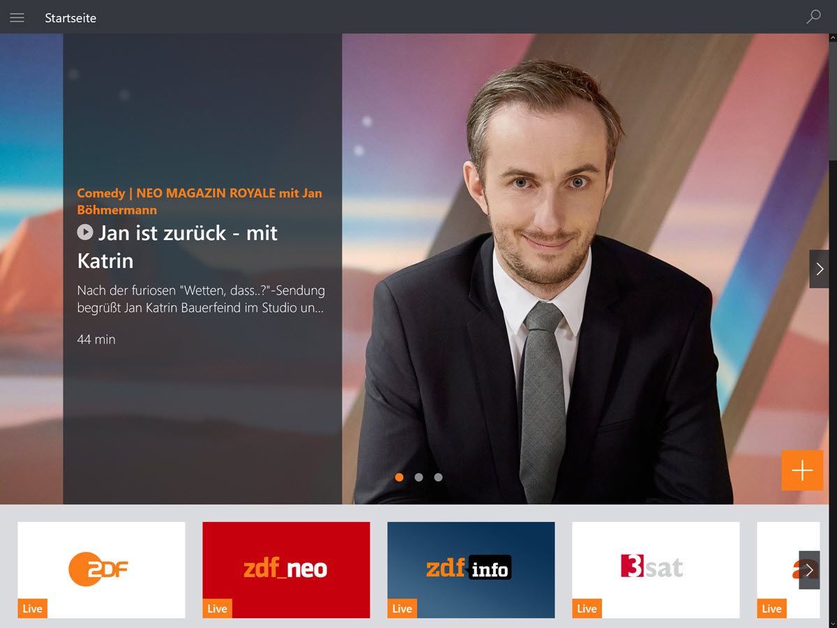 ZDF Mediathek ab sofort als Universal App erhältlich