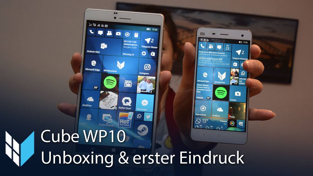 Cube WP10: Unboxing und erster Eindruck vom 7-Zoll Windows-Smartphone