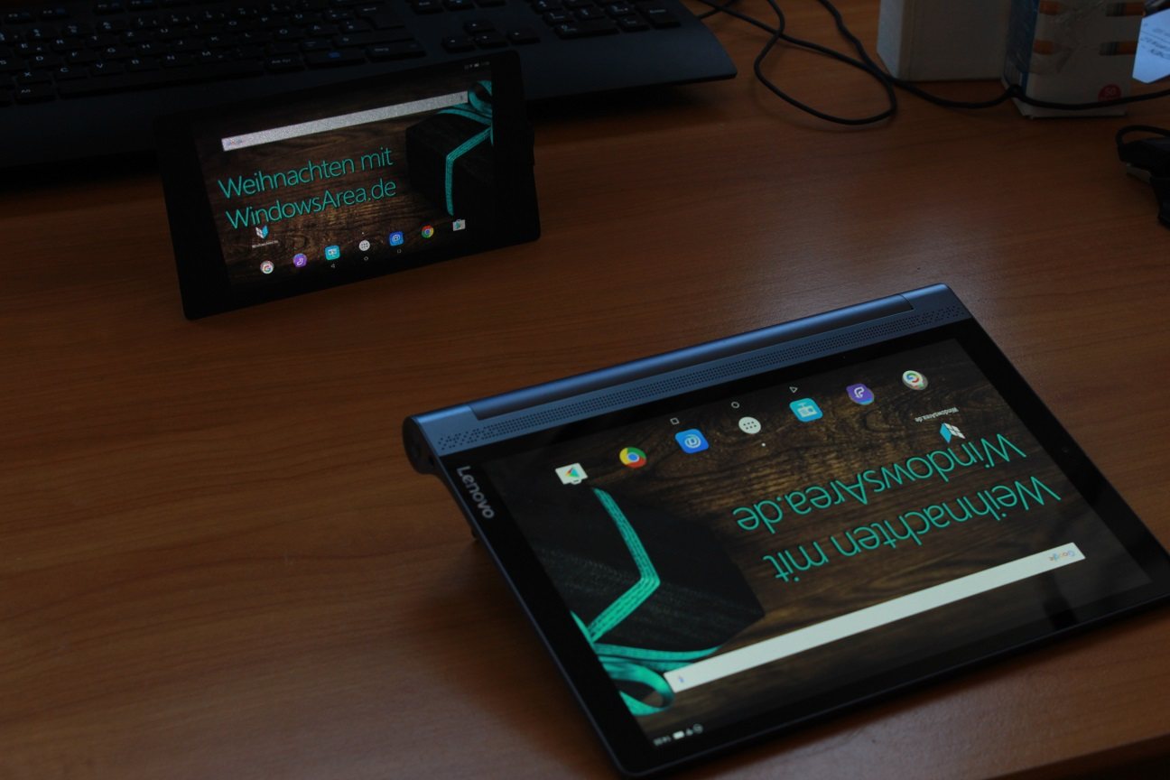 Gewinner steht fest! Weihnachtsgewinnspiel Teil IV: Lenovo & WindowsArea.de verlosen ein Android-Tablet mit Beamer im Wert von 500 Euro