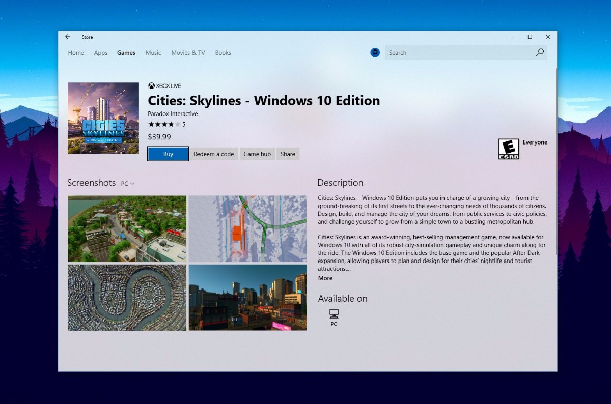 Xbox-Games können nun im Windows Store gekauft werden