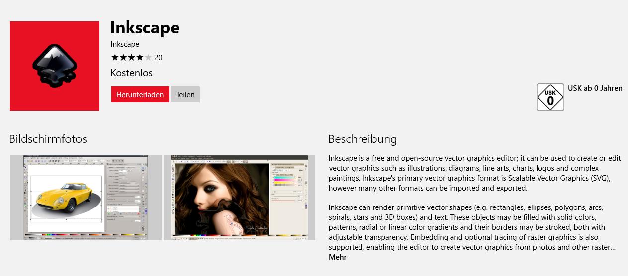 Inkscape: InDesign-Alternative ab sofort kostenlos im Windows Store