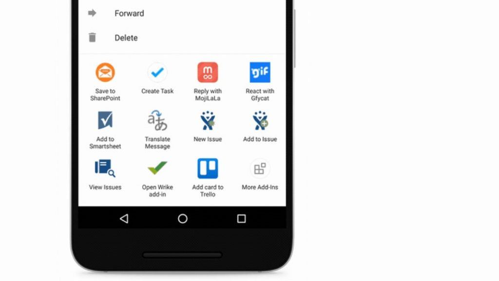 Outlook für Android unterstützt jetzt Add-In Apps
