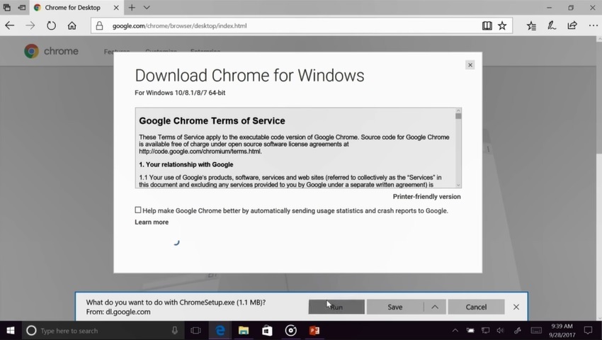 Microsoft-Mitarbeiter installiert Google Chrome während Präsentation, weil Edge dauernd abstürzt
