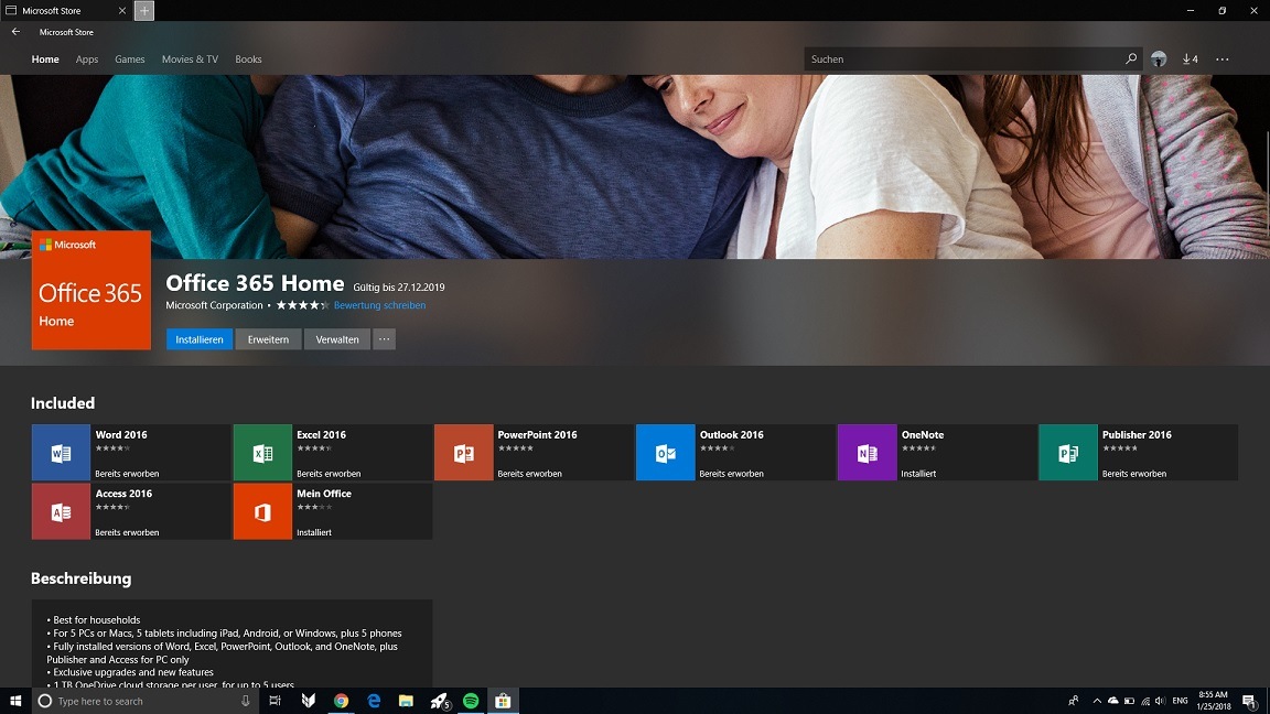 Office 365-Programme nun im Windows Store erhältlich