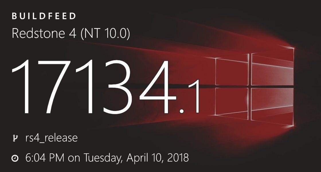 Gerücht: Windows 10 Build 17134 für Redstone 4 in Arbeit
