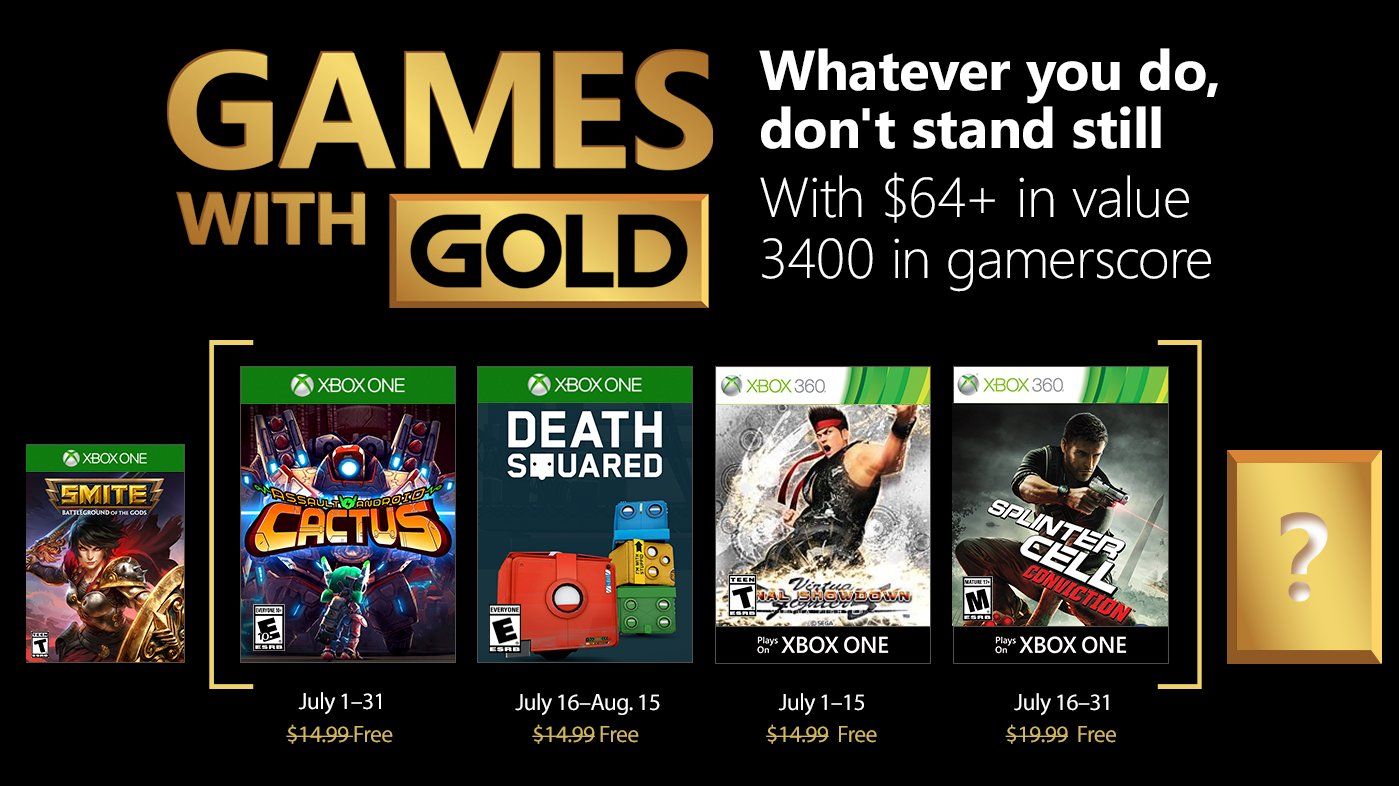Xbox Games with Gold: Gratis Spiele im Juli 2018