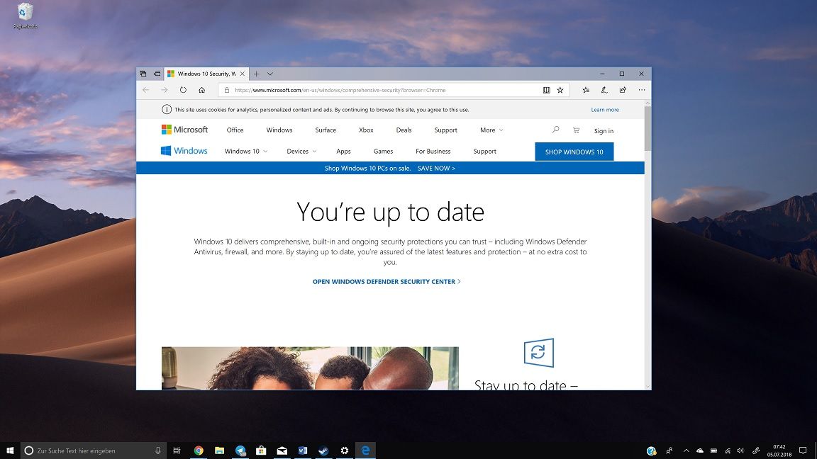 Ist mein Windows 10 aktuell? Microsoft-Seite prüft Update-Status