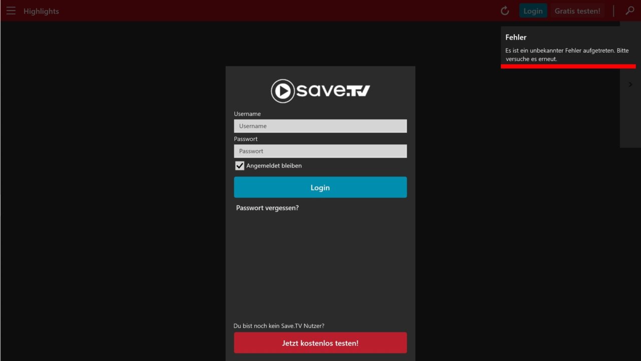 Eingestellte Save.TV-App für Windows 10: Offizielles Statement des Anbieters