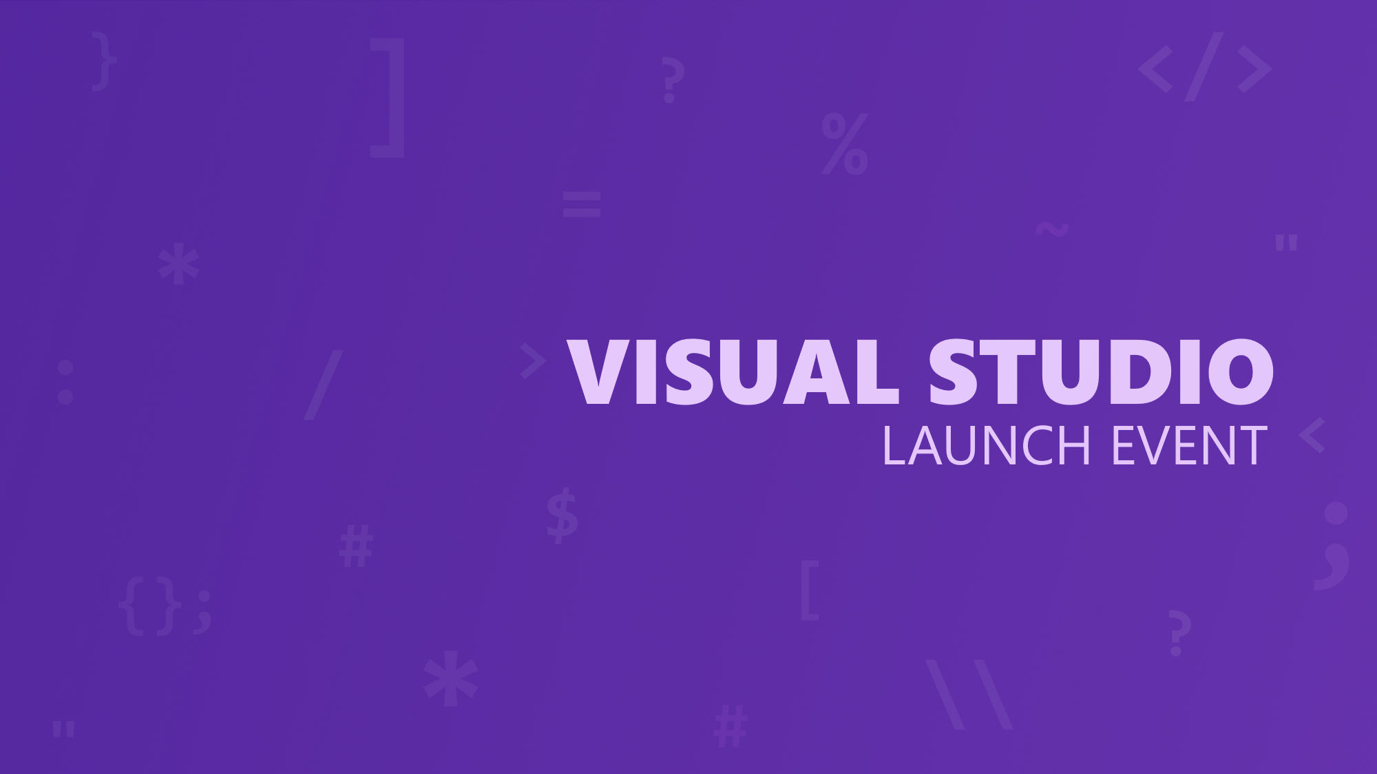 Event-Tipp: Visual Studio 2019 Launch Events am 02. April in Bergisch Gladbach