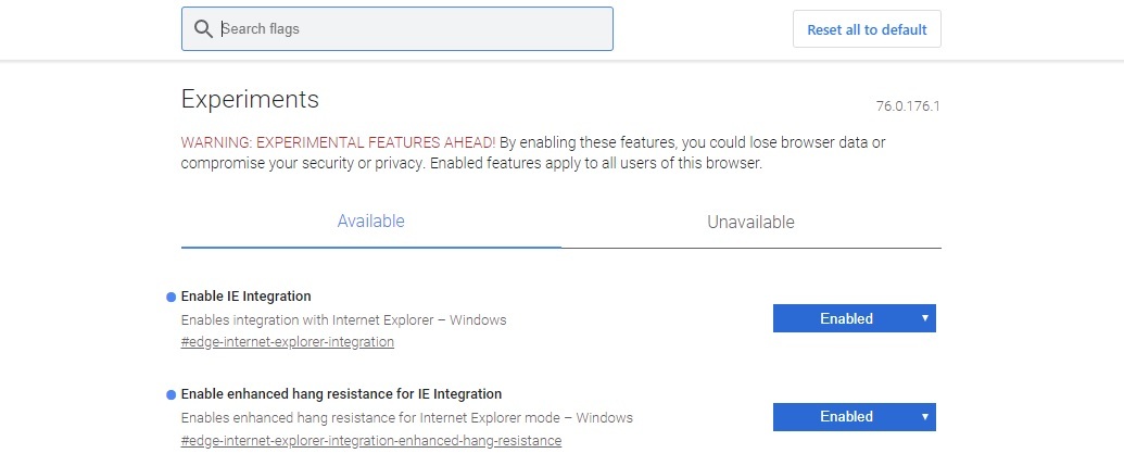 Microsoft Chromium Edge lässt Seiten nun im Internet Explorer öffnen